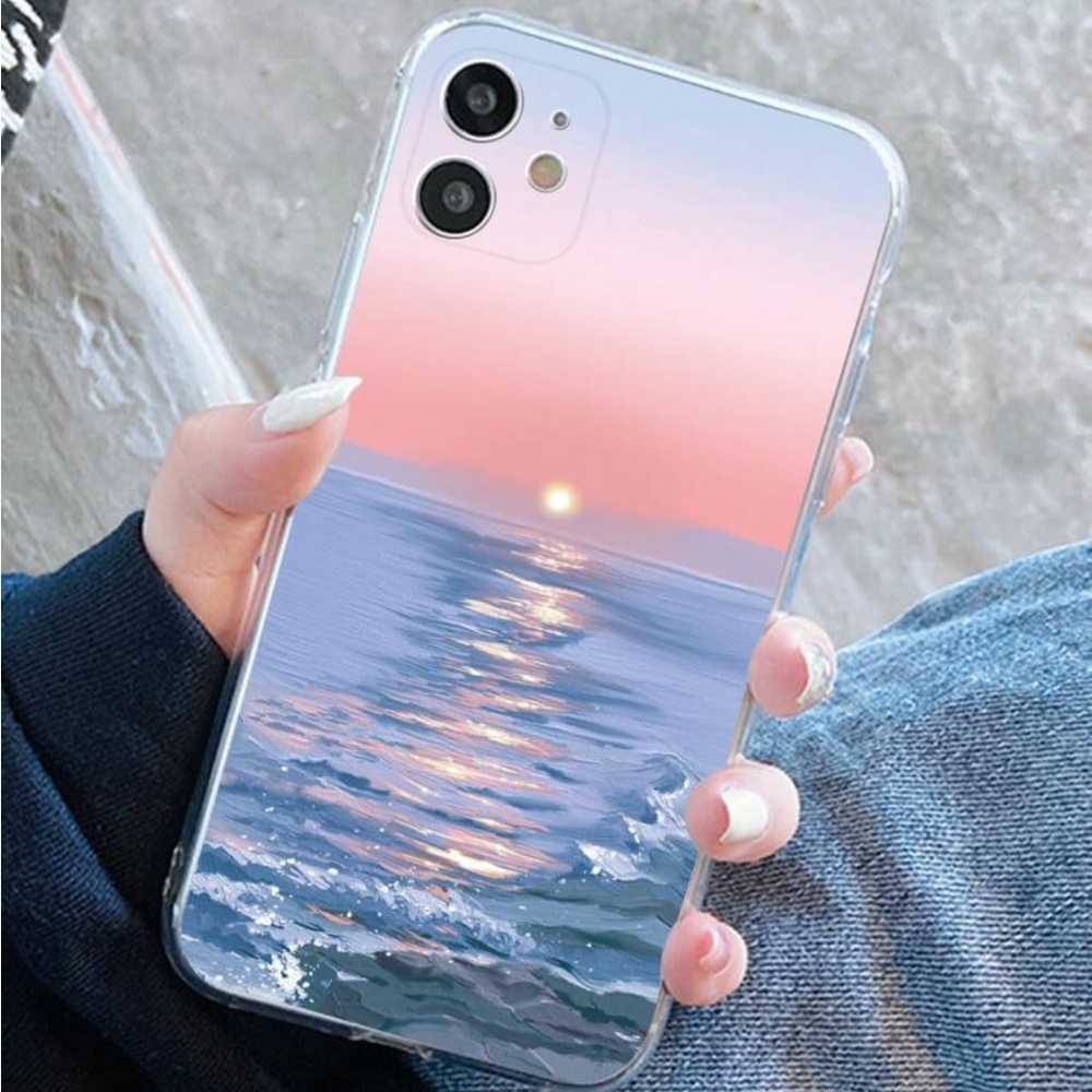 ⚠️Clearance iPhone 15 / Pro / Pro Max Ocean Sunset Phone Case